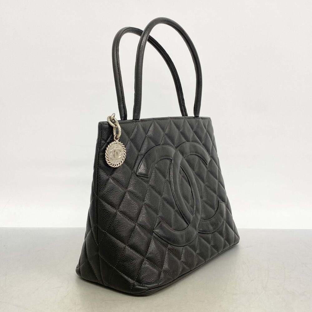 CHANEL Black Caviar Leather Reissue Tote Bag - Picture 2 of 10